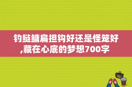 钓鲢鳙扁担钩好还是怪笼好,藏在心底的梦想700字 